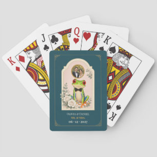 Personalisiertes Baby-Frosch-Hochzeitsgeschenk Fot Spielkarten