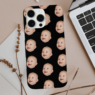 Personalisiertes Baby-Gesicht Muster Foto iPhone 16 Pro Max Hülle