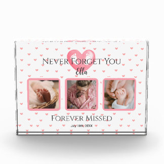 Personalisiertes Baby Girl Memorial Foto Keepake