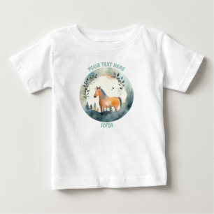 Personalisiertes Baby Horse T-Shirt