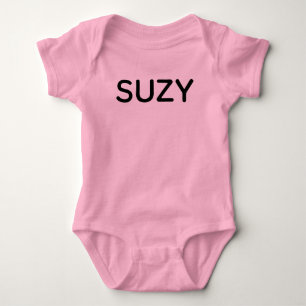 PERSONALISIERTES BABY-JUMPSUIT ROSA BABY STRAMPLER