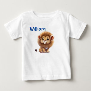 Personalisiertes Baby Löwe Baby T-Shirt