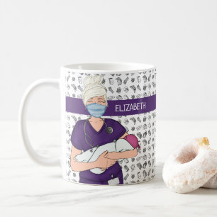 Personalisiertes Baby OB/GYN Nurse Kaffeetasse