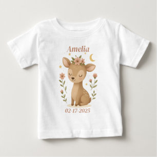 Personalisiertes Baby-Outfit - Individuelles Hirsc Baby T-shirt