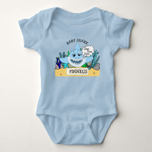 Personalisiertes Baby Shark Baby Baby Strampler
