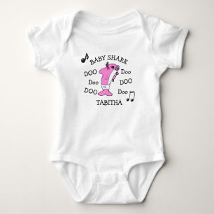 Personalisiertes Baby Shark Baby Baby Strampler