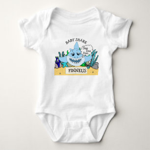 Personalisiertes Baby Shark Baby Baby Strampler