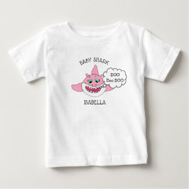 Personalisiertes Baby Shark Baby Baby T-shirt