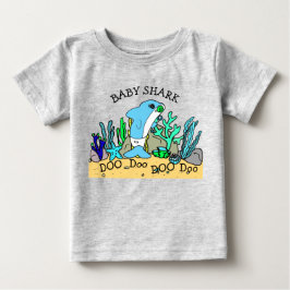 Personalisiertes Baby Shark Baby Baby T-shirt