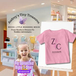 Personalisiertes Baby-T-Shirt mit kurzen Ärmeln Baby T-shirt