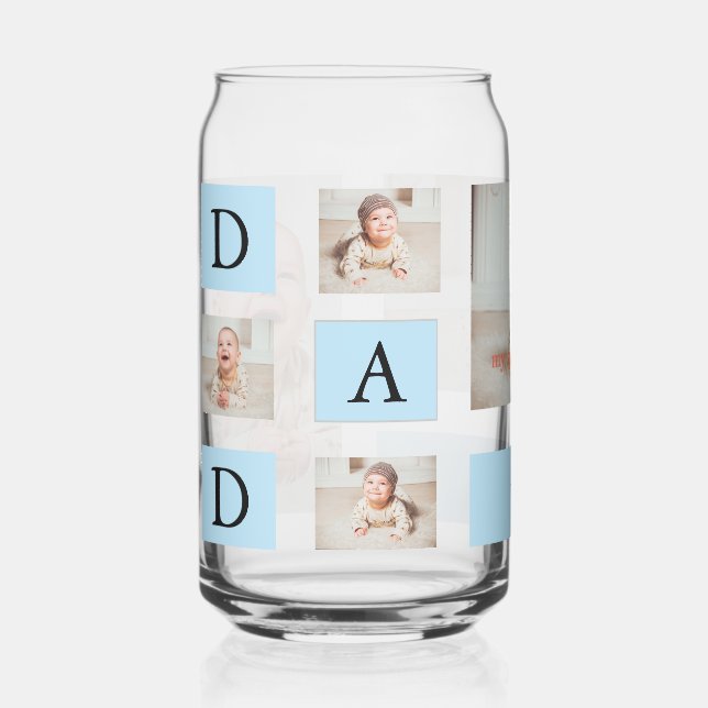 Personalisiertes Baby und VATER Dosenglas (Vorderseite)