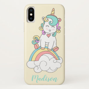 Personalisiertes Baby Unicorn, Rainbow Cell Case