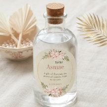 Personalisiertes Baby Zamzam Floral Aqiqah Geschen