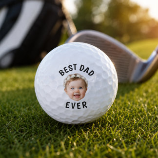 Personalisiertes Babygesicht Bester Vater Aller Ze Golfball