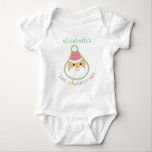 Personalisiertes Baby's First Christmas Baby Strampler<br><div class="desc">Der Niedliche Weihnachtsmann des Babys feiert die erste X-Mas des Babys und feiert damit das bezaubernde kleine Weihnachtskonzept,  das die "1. Weihnachtsfeier" unter sich liest. Fügen Sie einfach den Namen Ihres Babys ein,  um ein niedliches Stück der ersten Weihnachtszeit Ihres Kindes zu erhalten!</div>