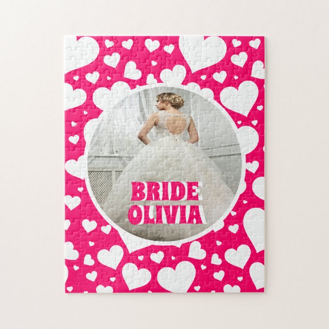 Personalisiertes Bachelorette-Bride-Foto (Vertikal)
