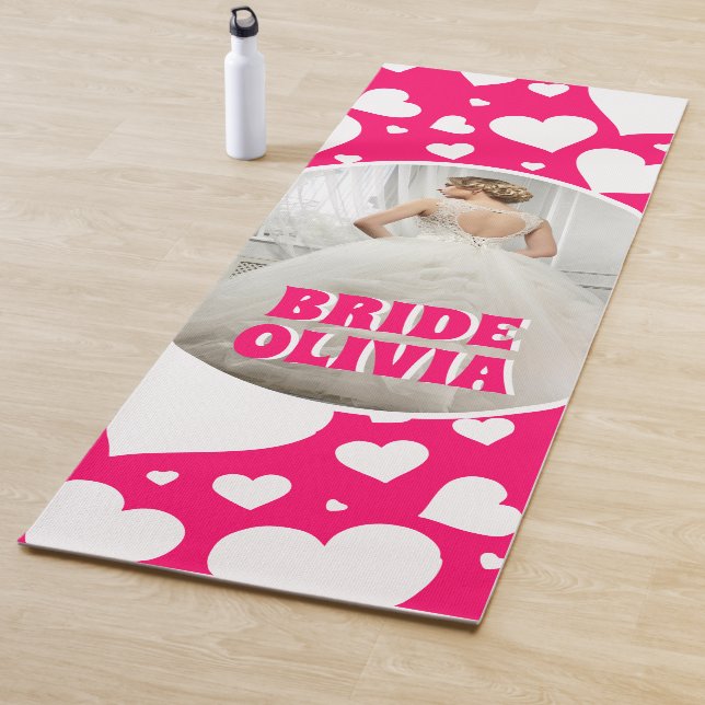 Personalisiertes Bachelorette-Bride-Foto Yogamatte (Beispiel)