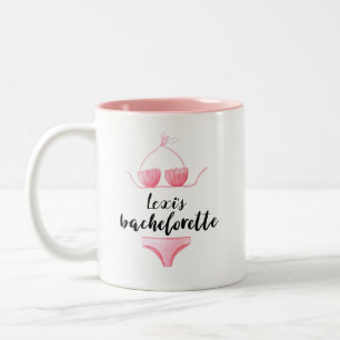 Personalisiertes Bachelorette Zweifarbige Tasse