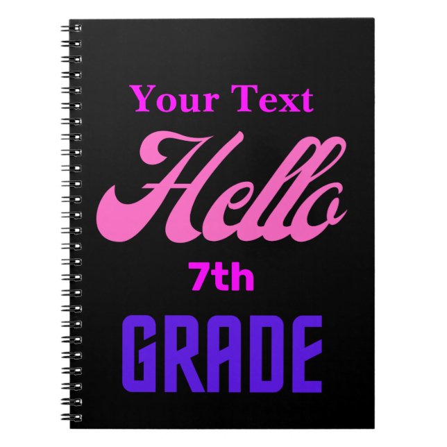 Personalisiertes Back-to-School Notebook Notizblock (Vorderseite)
