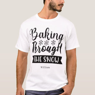 Personalisiertes Backen durch den Schnee T-Shirt
