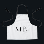 personalisiertes Backen eines einfachen monogramm  Schürze<br><div class="desc">design</div>