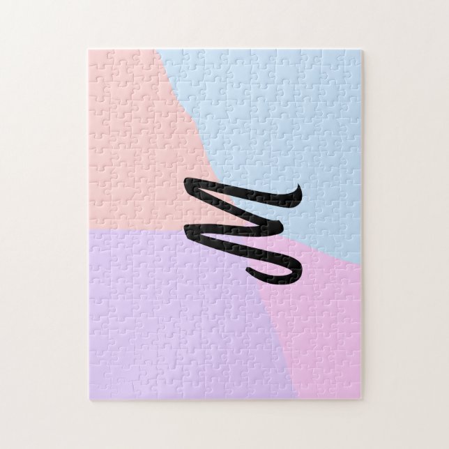 personalisiertes Backen mit einfachem monogramm Lo (Vertikal)