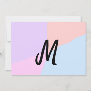 personalisiertes Backen mit einfachem monogramm Lo Einladung