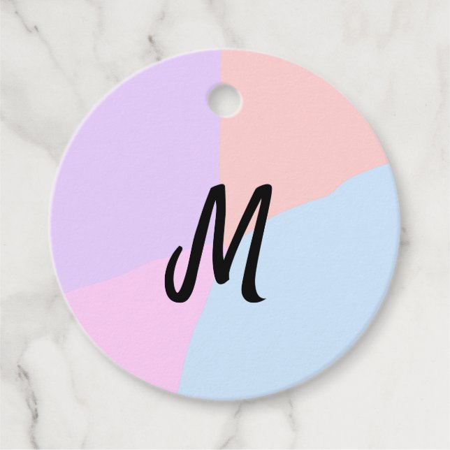 personalisiertes Backen mit einfachem monogramm Lo Geschenkanhänger (Vorderseite)