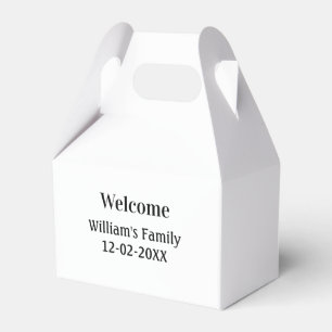 personalisiertes Backen mit einfachem monogramm Lo Geschenkschachtel