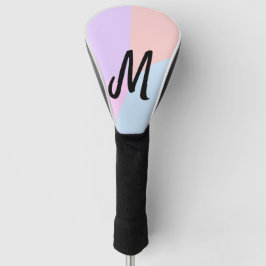 personalisiertes Backen mit einfachem monogramm Lo Golf Headcover