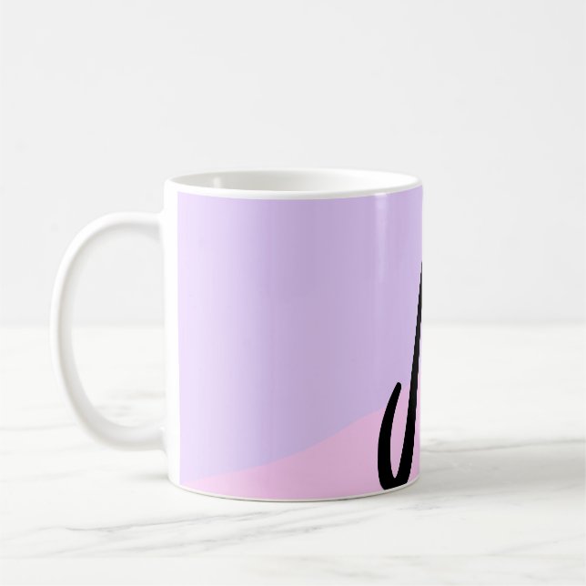 personalisiertes Backen mit einfachem monogramm Lo Kaffeetasse (Links)