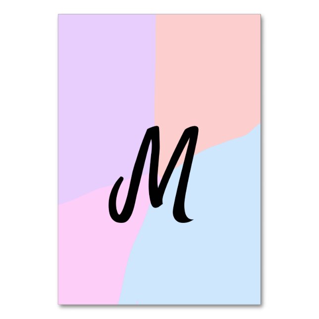 personalisiertes Backen mit einfachem monogramm Lo Tischnummer (Vorderseite)