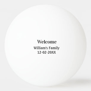 personalisiertes Backen mit einfachem monogramm Lo Tischtennisball