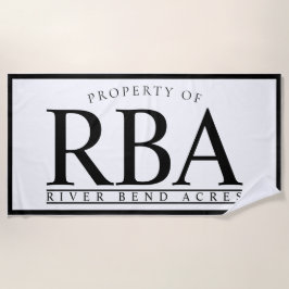 PERSONALISIERTES BADETUCH | Familienname-Tuch