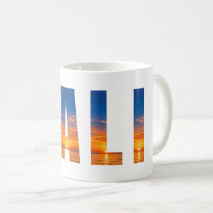Personalisiertes BALI-Foto-Buchstaben-Design Kaffeetasse