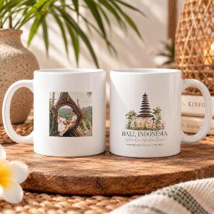 Personalisiertes Bali-Hochzeitsfoto-Andenken Kaffeetasse