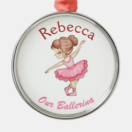 Personalisiertes Ballerina-Geschenk, Ballet-Tänzer Ornament Aus Metall