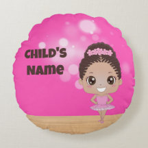 Personalisiertes Ballet Beauty Round Kissen