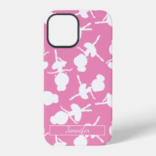 Personalisiertes Ballettkostüm und rosa Schuh für iPhone 12 Hülle