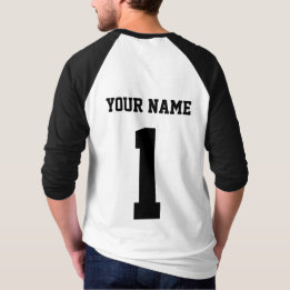 Personalisiertes Baseball-Ähnliches Familien-Team, T-Shirt