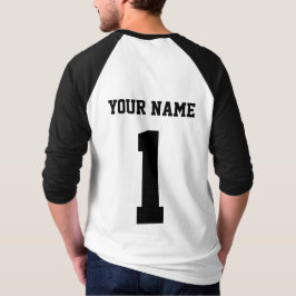 Personalisiertes Baseball-Ähnliches Familien-Team, T-Shirt
