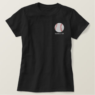 Personalisiertes Baseball-Ball-Shirt Besticktes T-Shirt