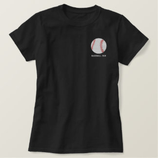 Personalisiertes Baseball-Ball-Shirt Besticktes T-Shirt