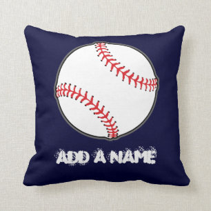 Personalisiertes Baseball Marine Blue Kopfkissen,  Kissen