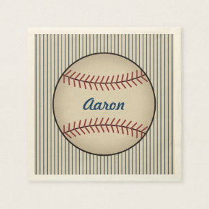 Personalisiertes Baseball-Party Napkins Serviette