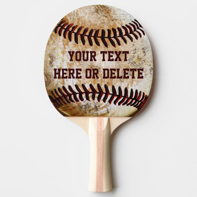 Personalisiertes Baseball Ping Pong Paddle Tischtennis Schläger (Vorderseite)