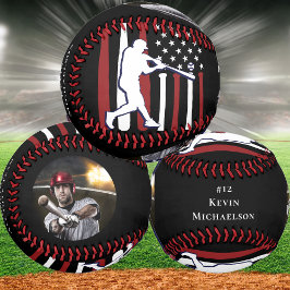 Personalisiertes Baseball-Player-Foto Baseball