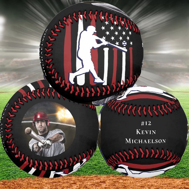 Personalisiertes Baseball-Player-Foto Baseball (Hit it out of the park with this custom baseball. Perfect for your favorite player or coach. )
