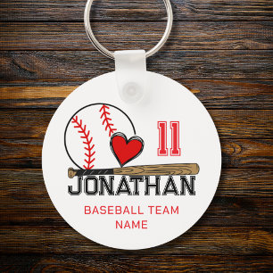 Personalisiertes Baseball-Schlüsselanhänger   Benu Schlüsselanhänger
