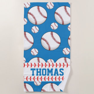 Personalisiertes Baseball-Sport-Sommer-Strandtuch Strandtuch